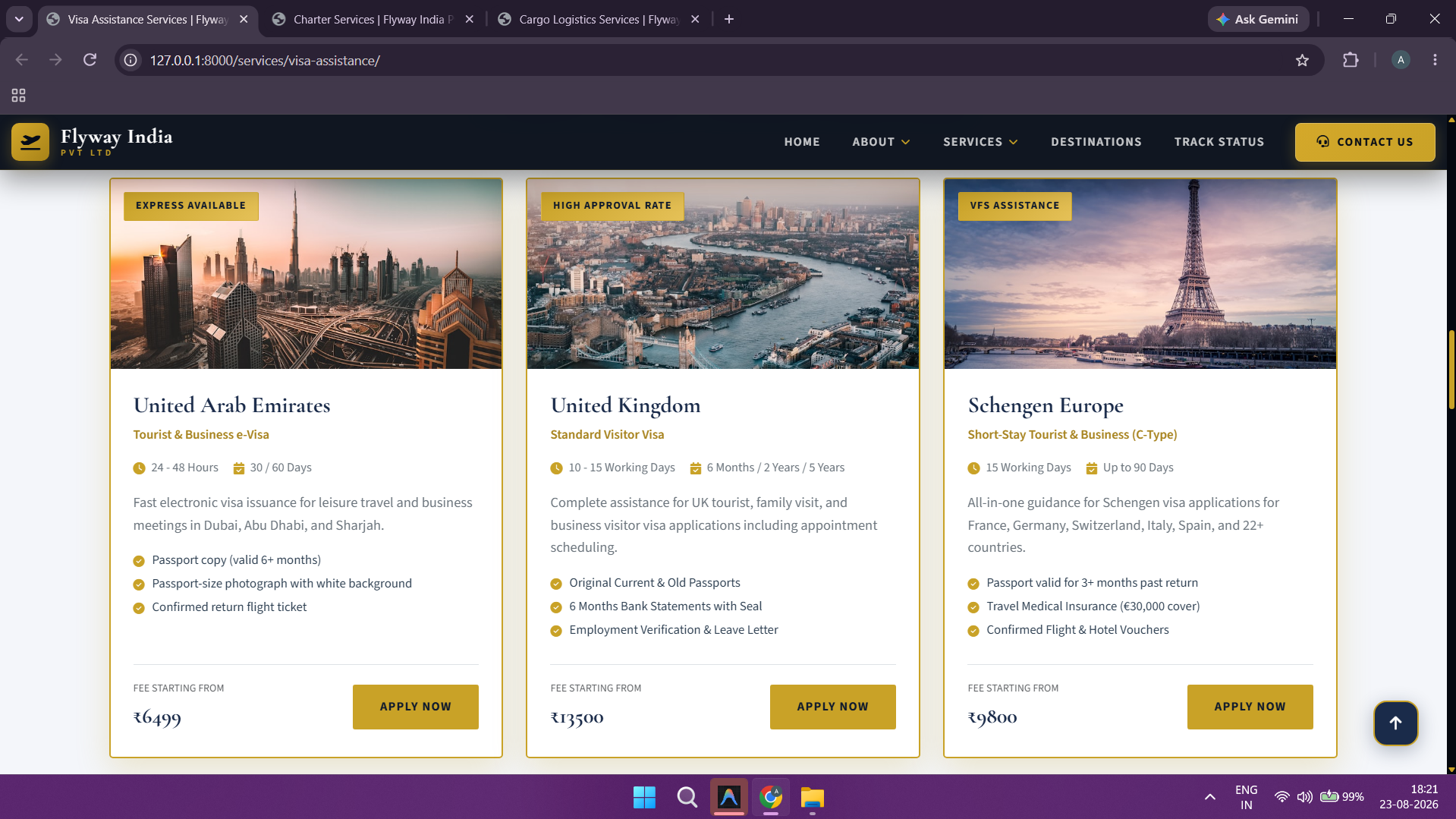 Visa Assistance - Fee Structure & Embassy Protocols