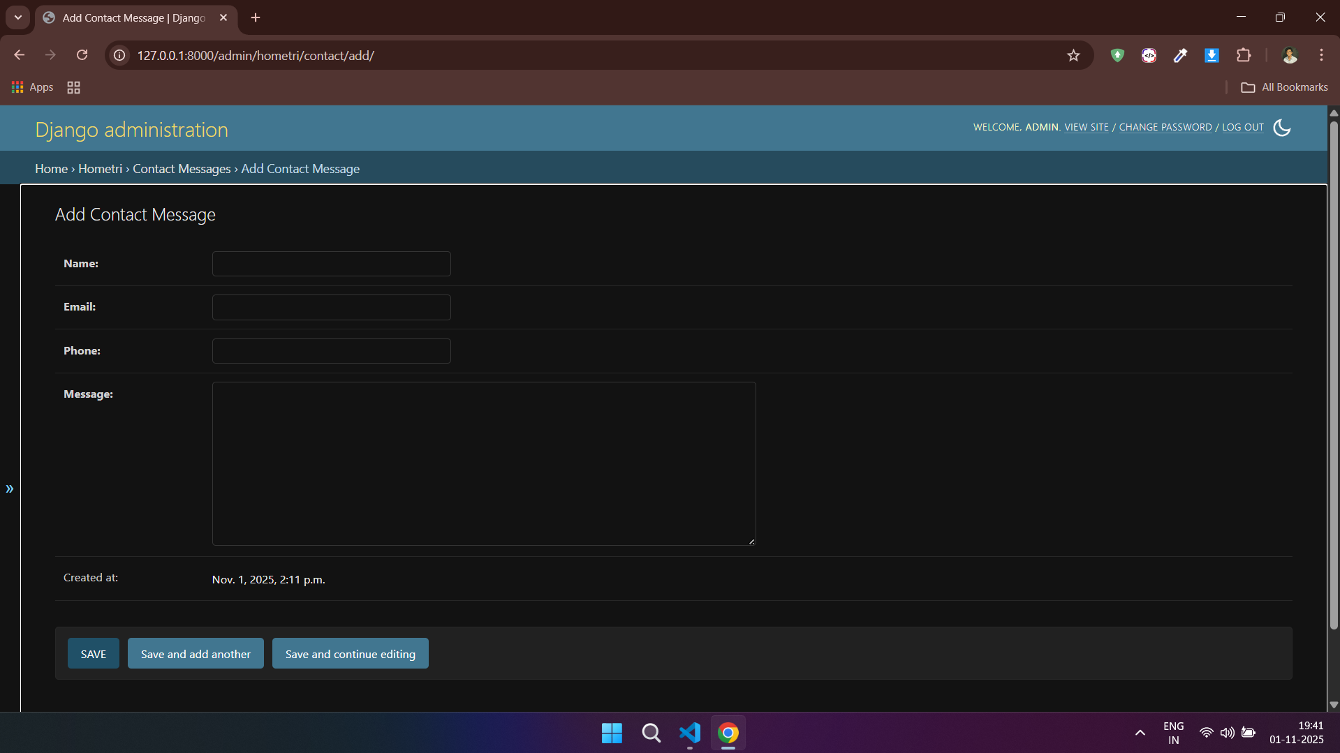 Contact Admin 4