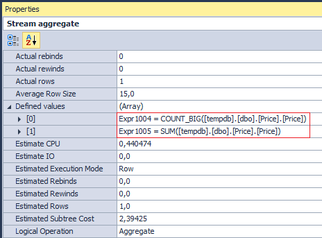 COUNT_BIG and SUM aggregation operations