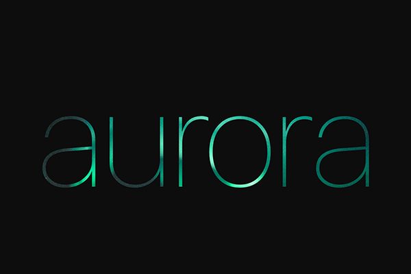 Aurora Text Mask