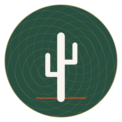 holo: a saguaro in a two-source interference field