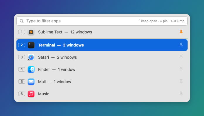 App switcher
