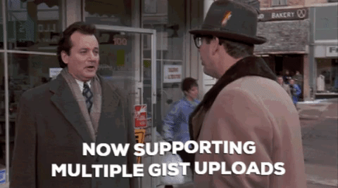 gistpush now supports multiple gist uploads