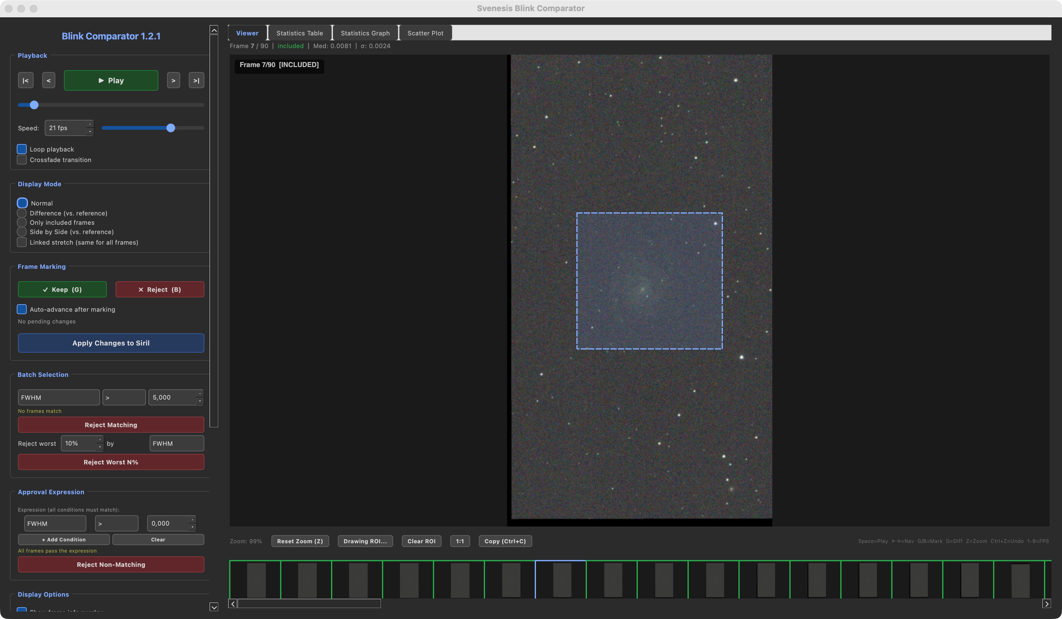Svenesis Blink Comparator Screenshot