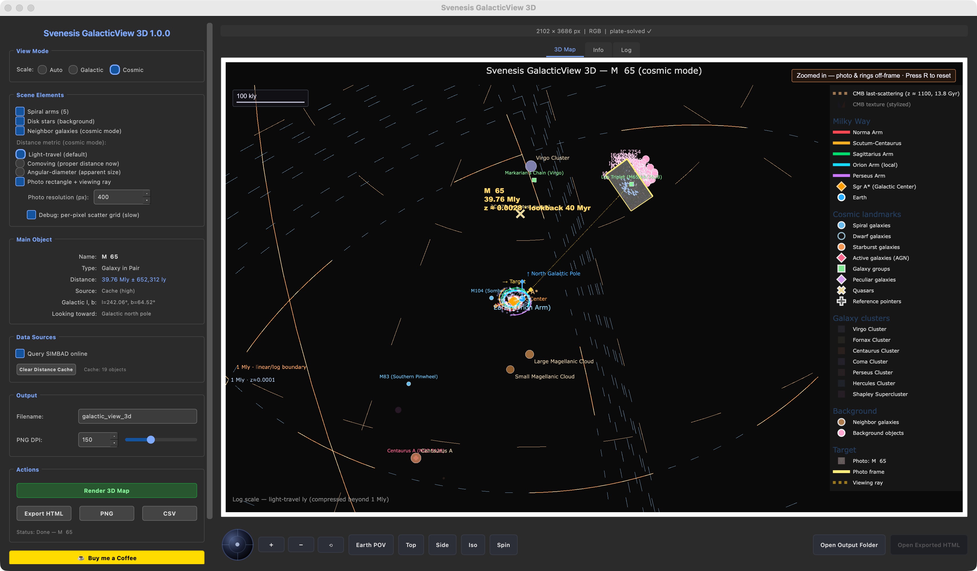 Svenesis GalacticView 3D Screenshot