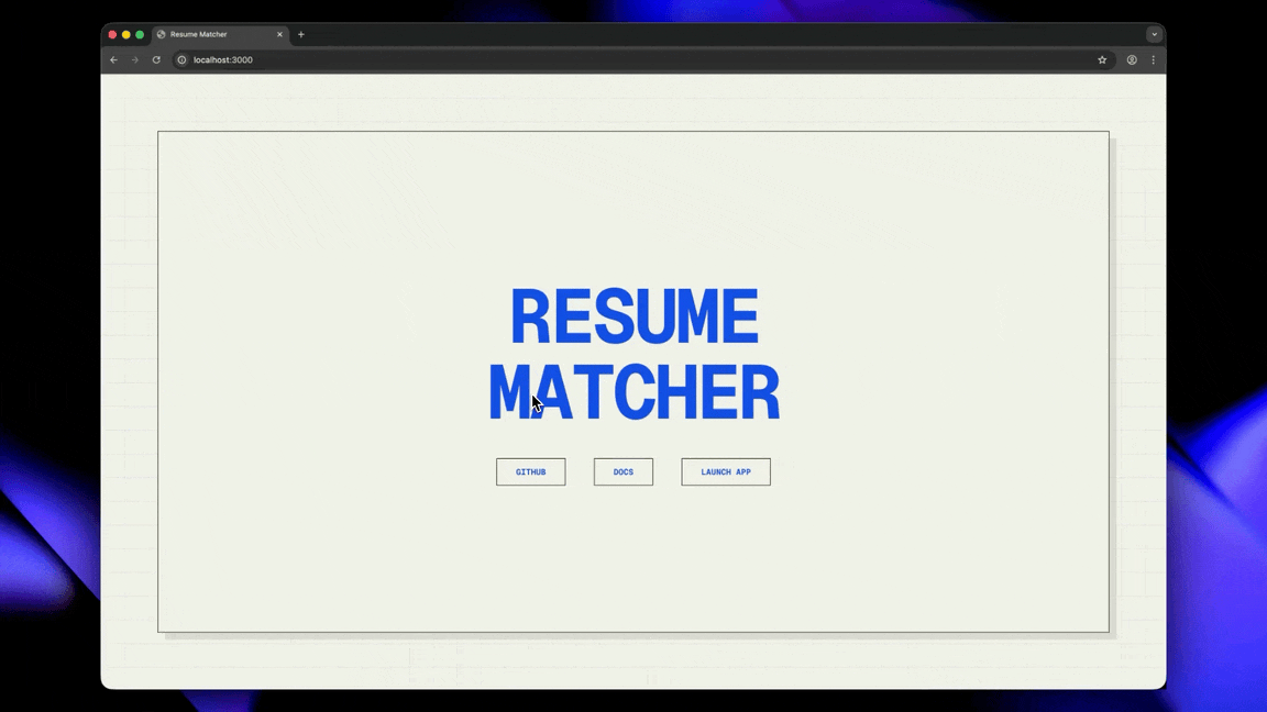 Resume Matcher Demo