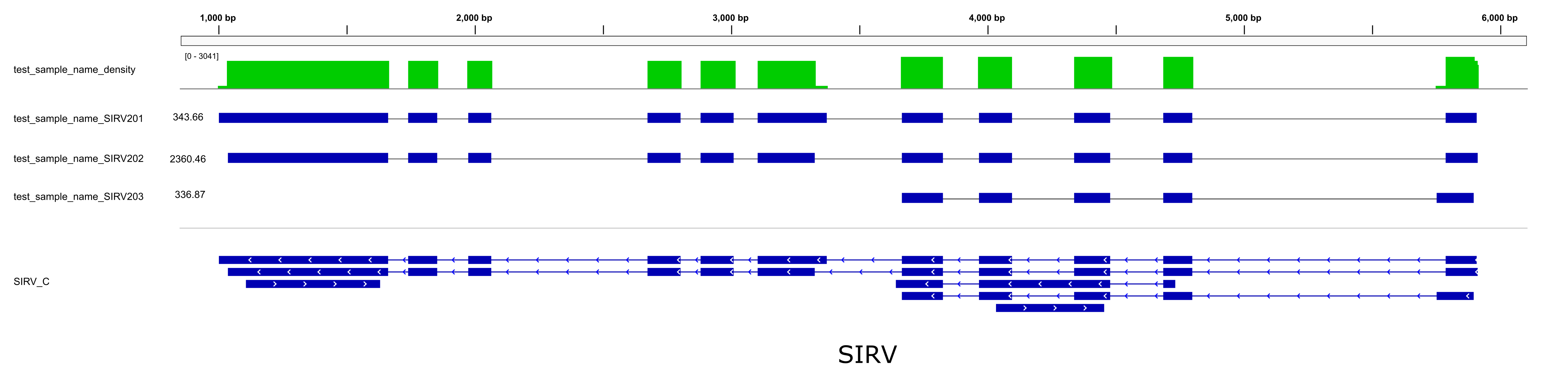 SIRV result visualization