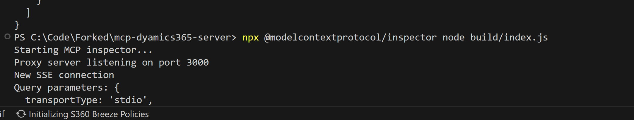  Interceptor commange
