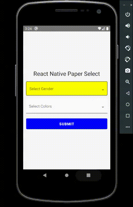 React native paper select Npm