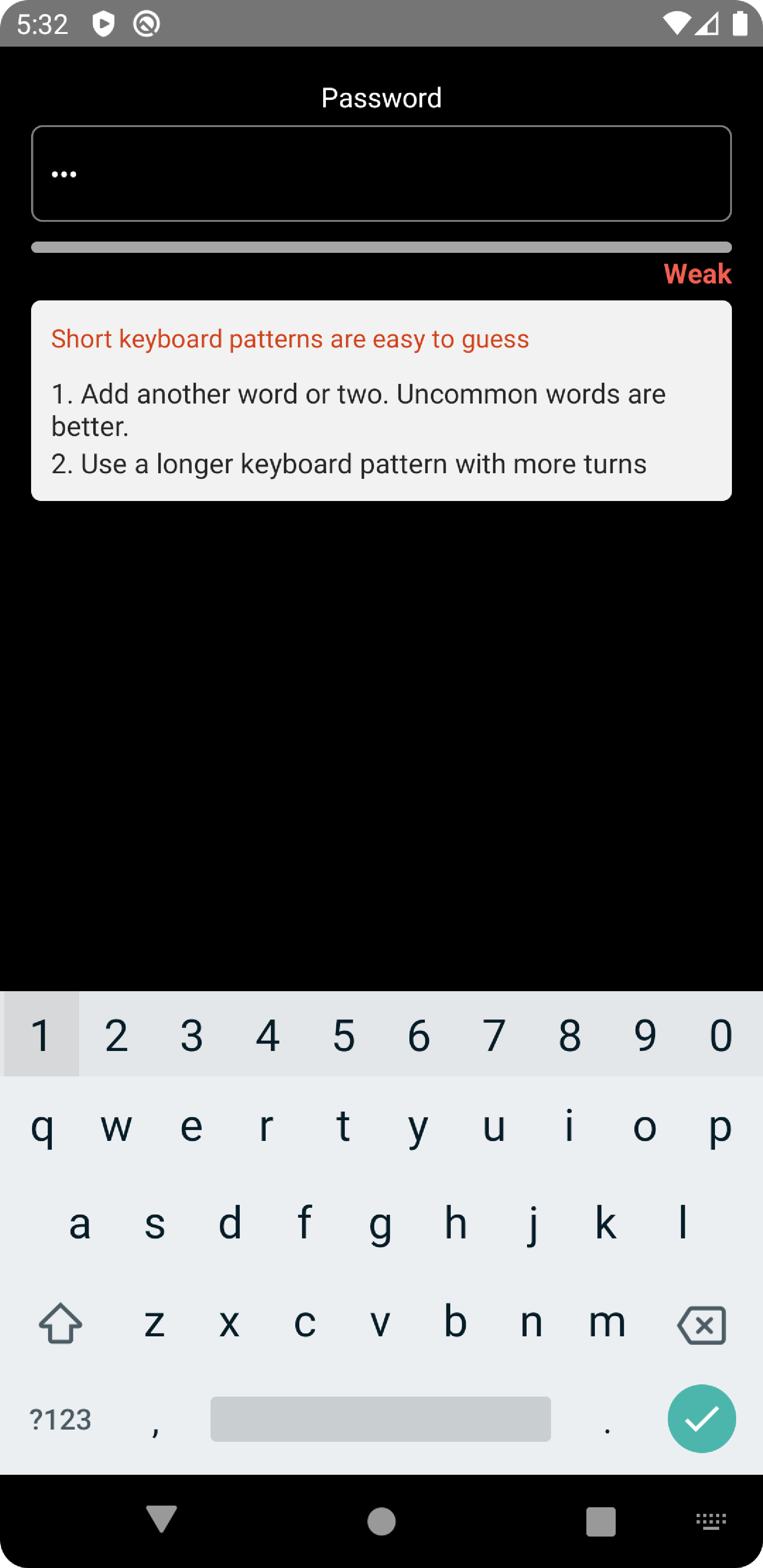 React Native Password Meter