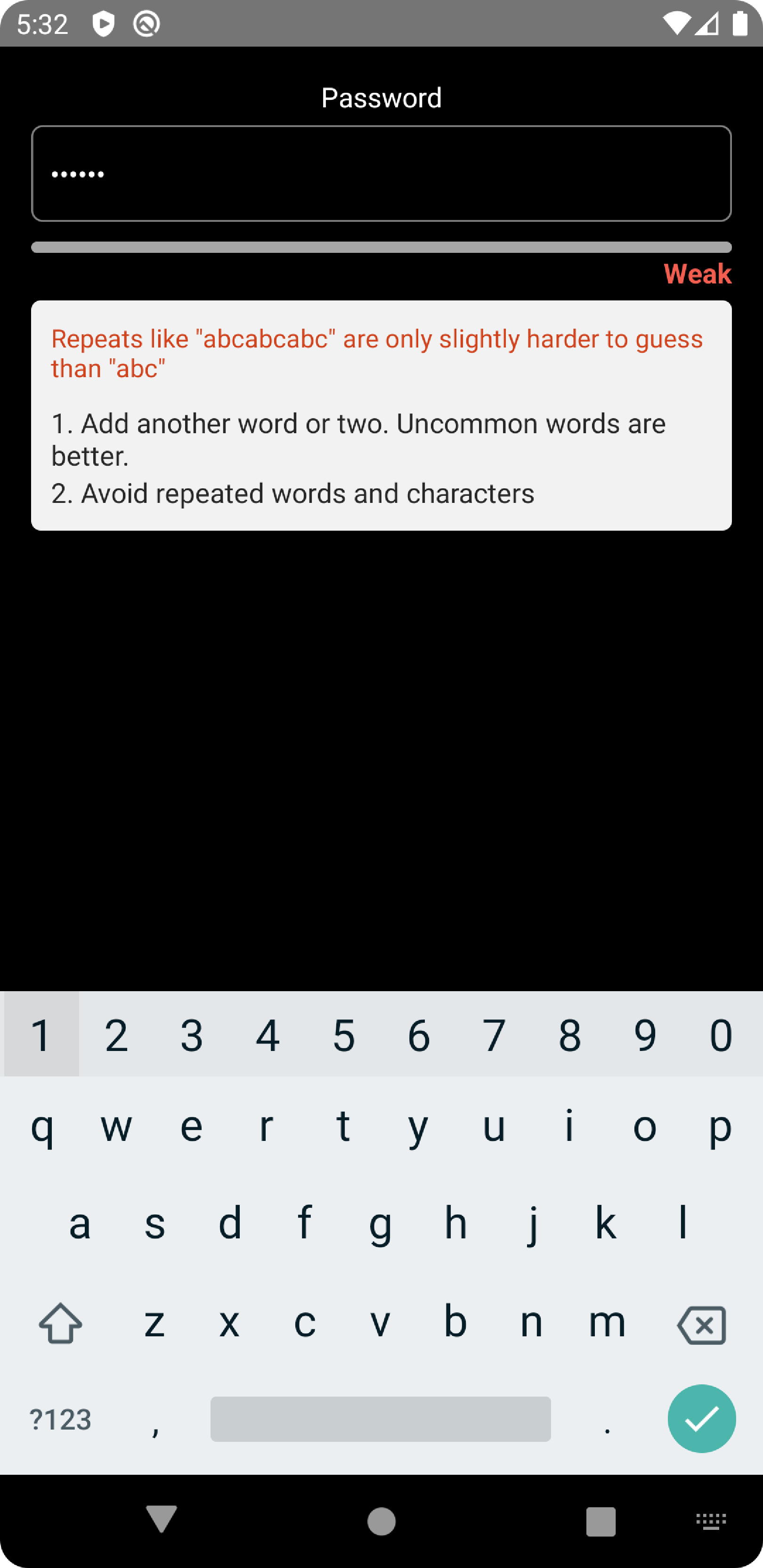 React Native Password Meter