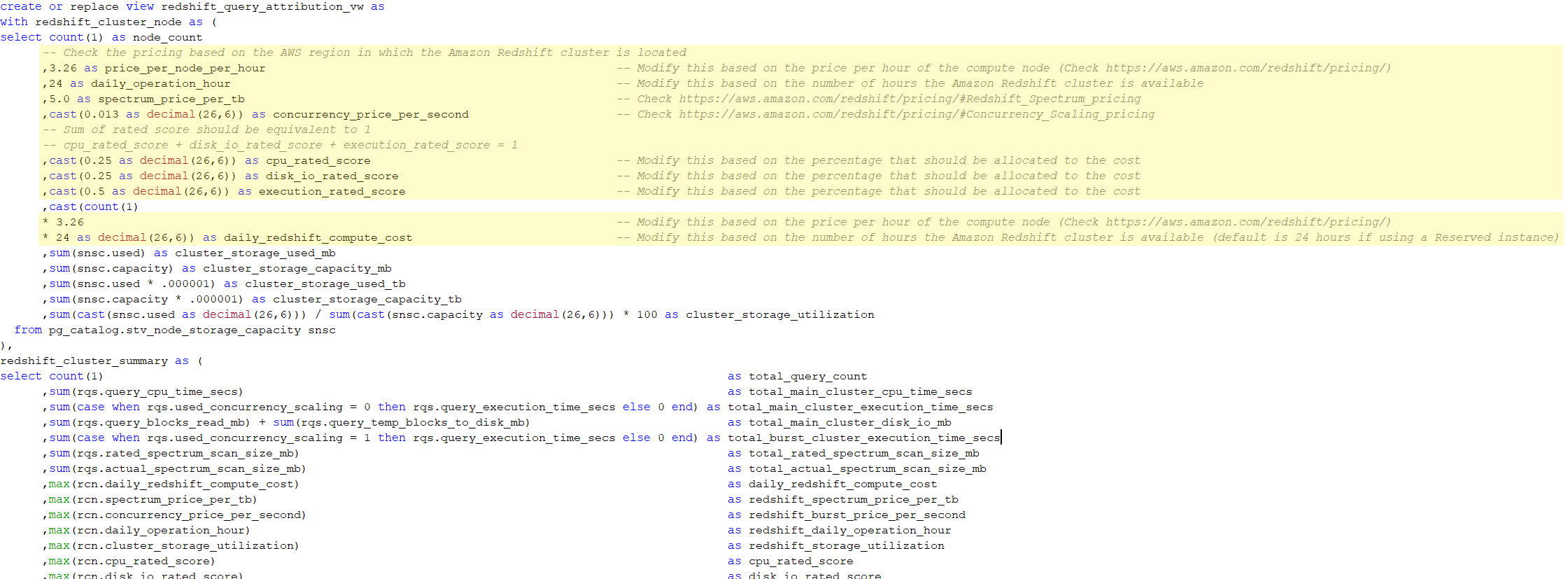 CTE redshift_cluster_node