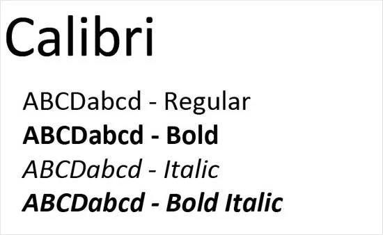 Calibri