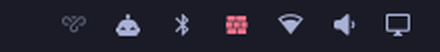 the bar icon with ufw inactive
