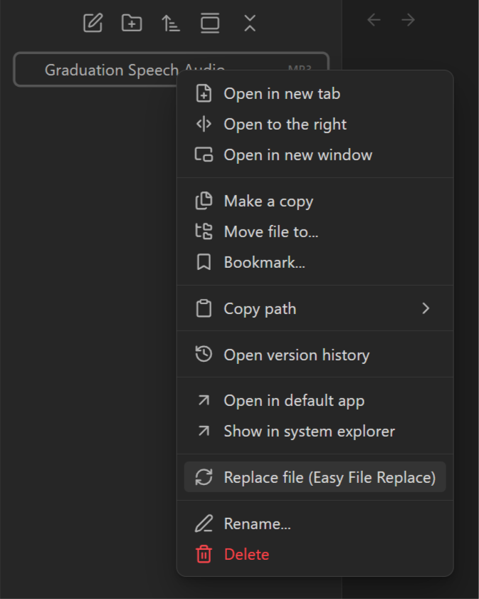 Easy File Replace Example