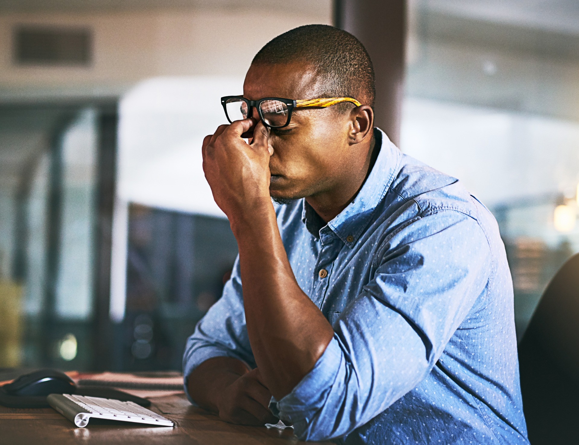 Employee working in an office