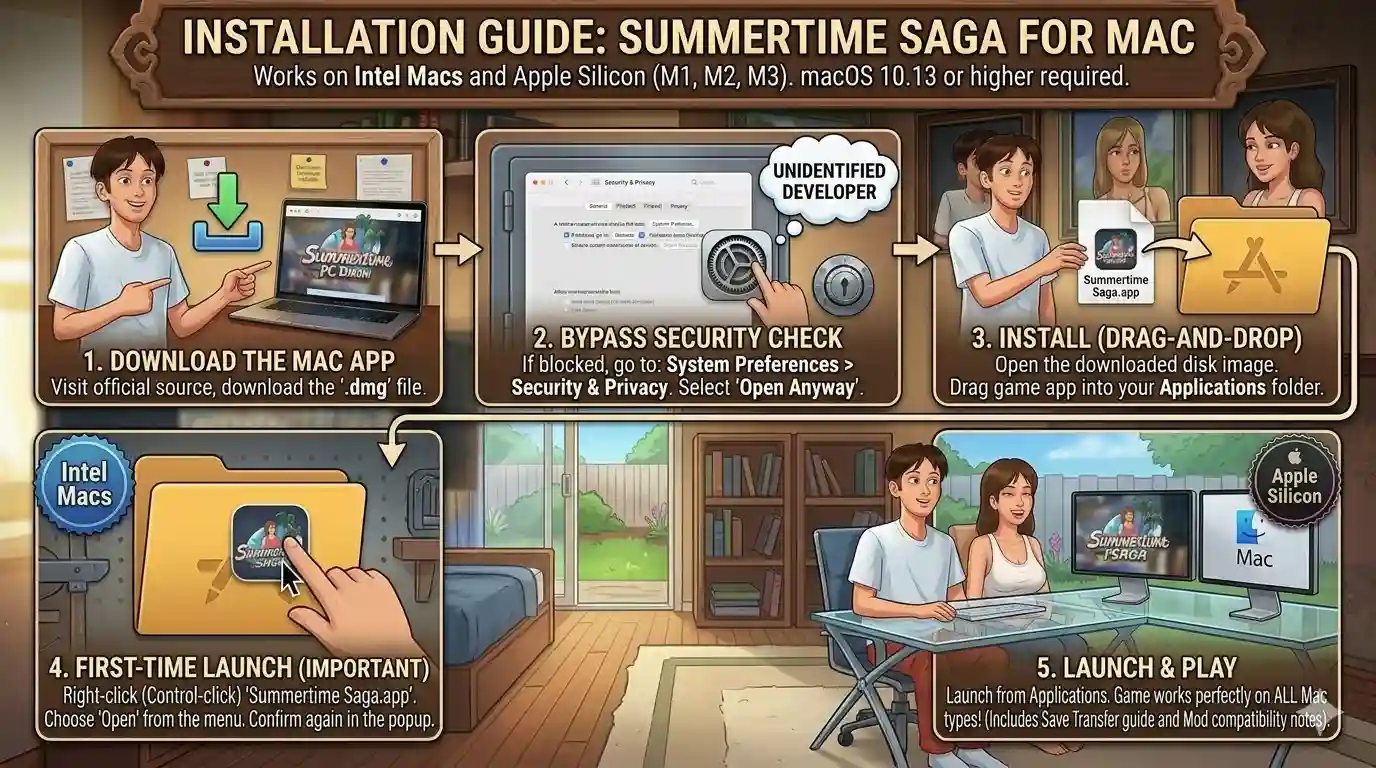 Summertime Saga Mac installation guide macOS