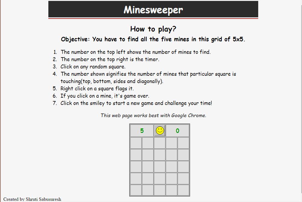 Minesweeper Screenshot