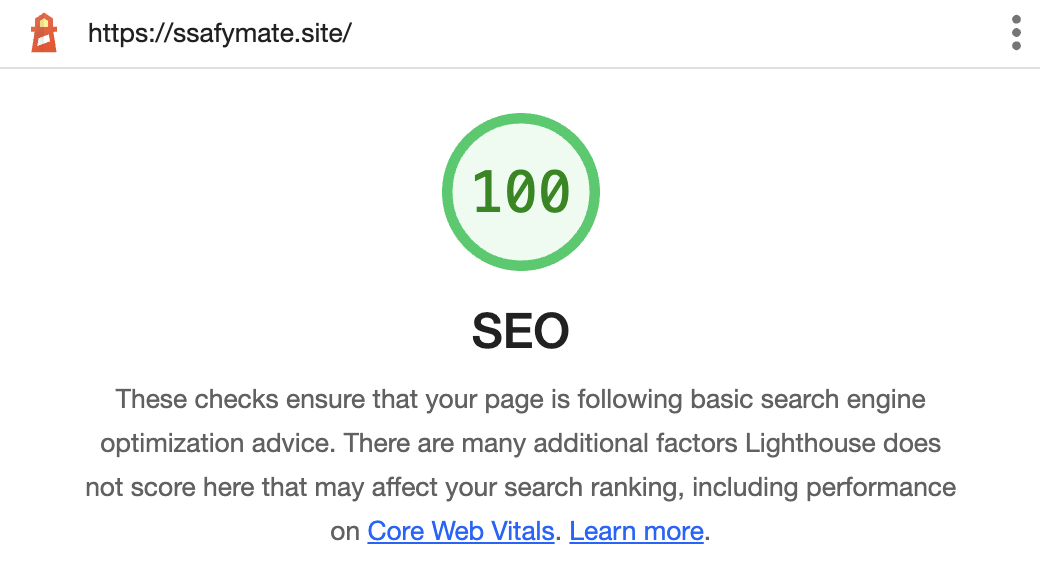 SEO SCORE