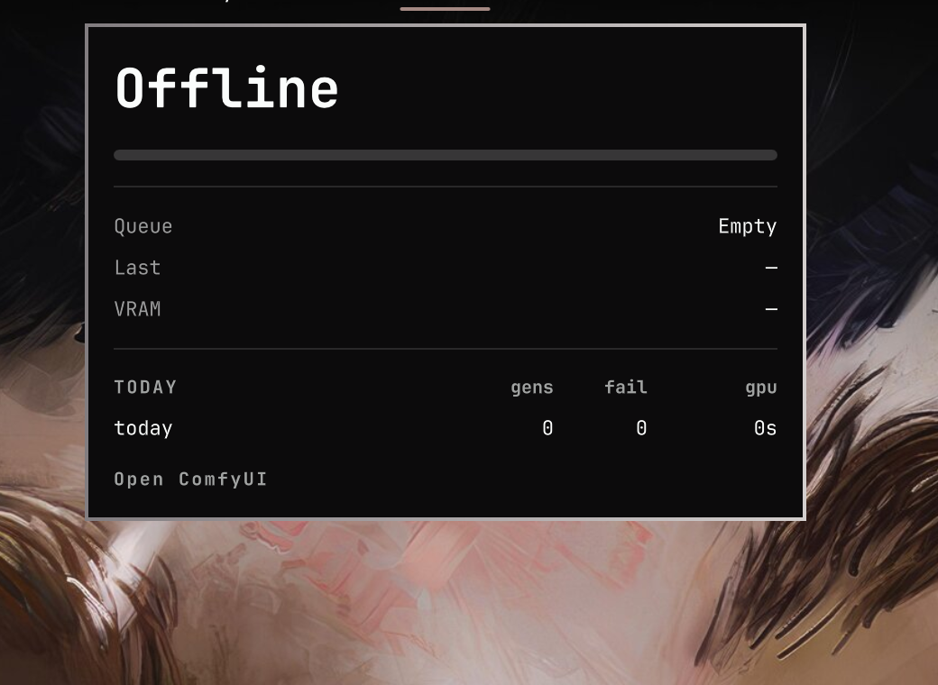 Offline dashboard
