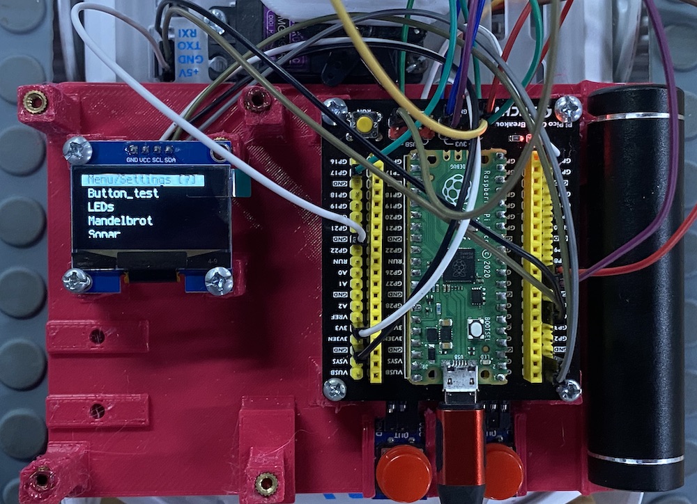 Board on the back of an Sphero RVR