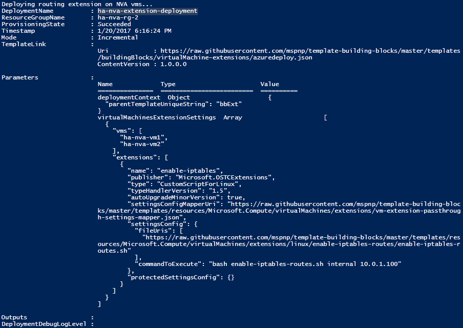 Powershell Script Output