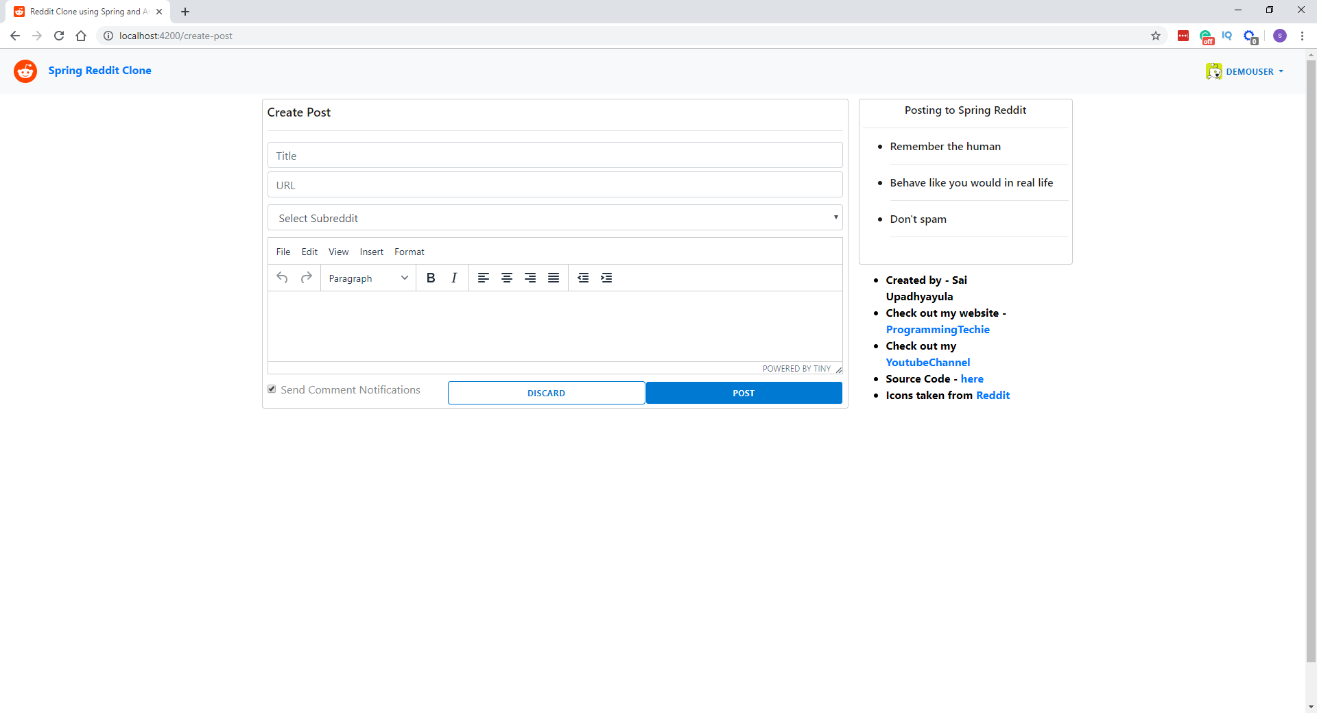 GitHub - ssotom/angular-reddit-clone: Reddit clone built using Angular
