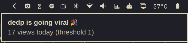 viral notification