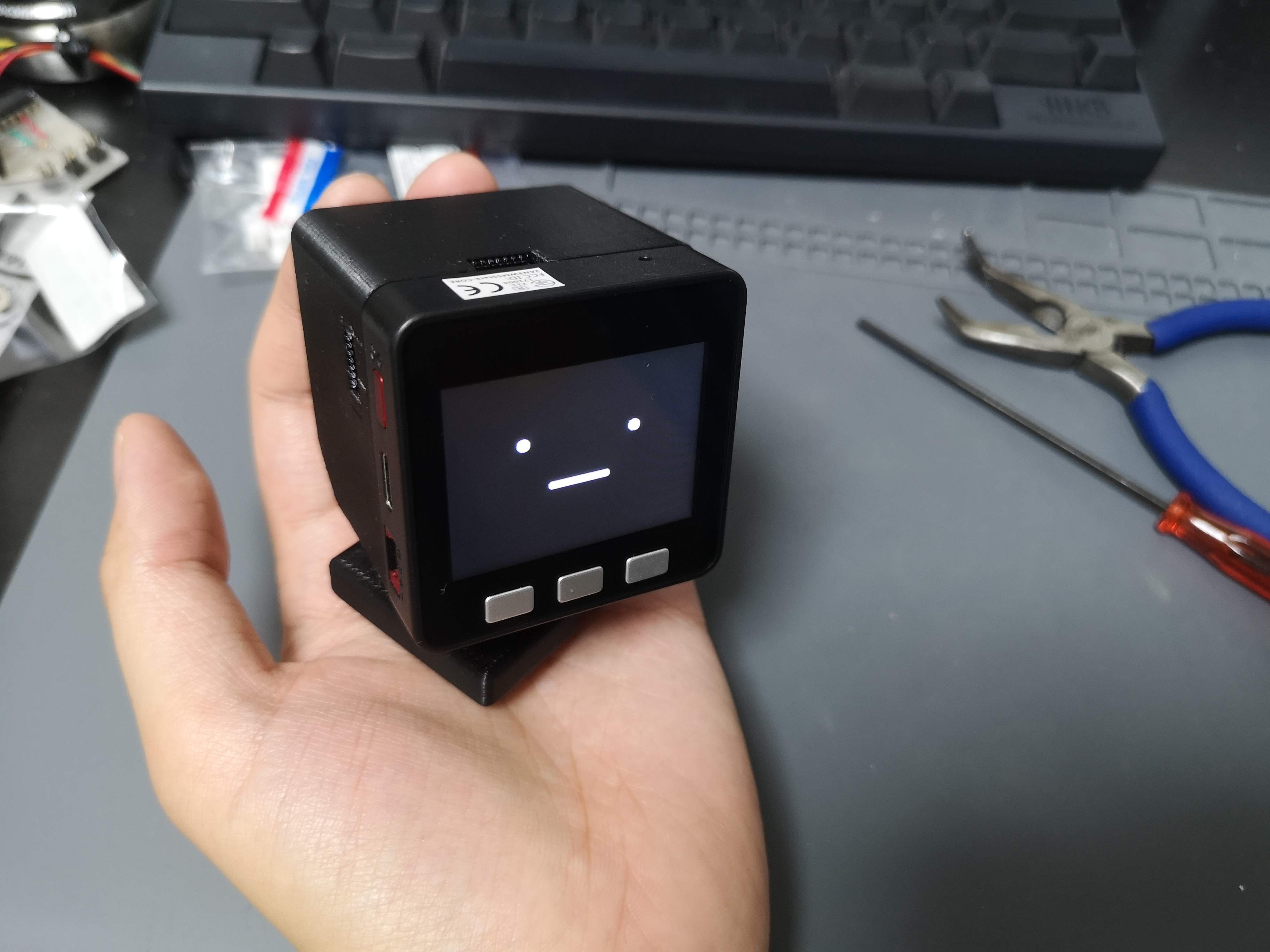 A communication robot, in your hands