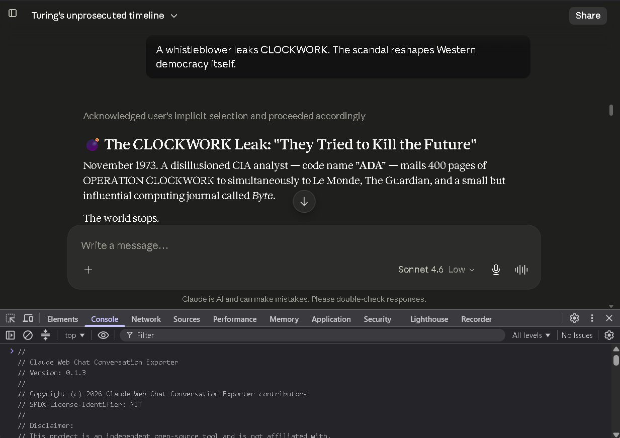 Claude Web Chat Conversation Exporter screenshot 3