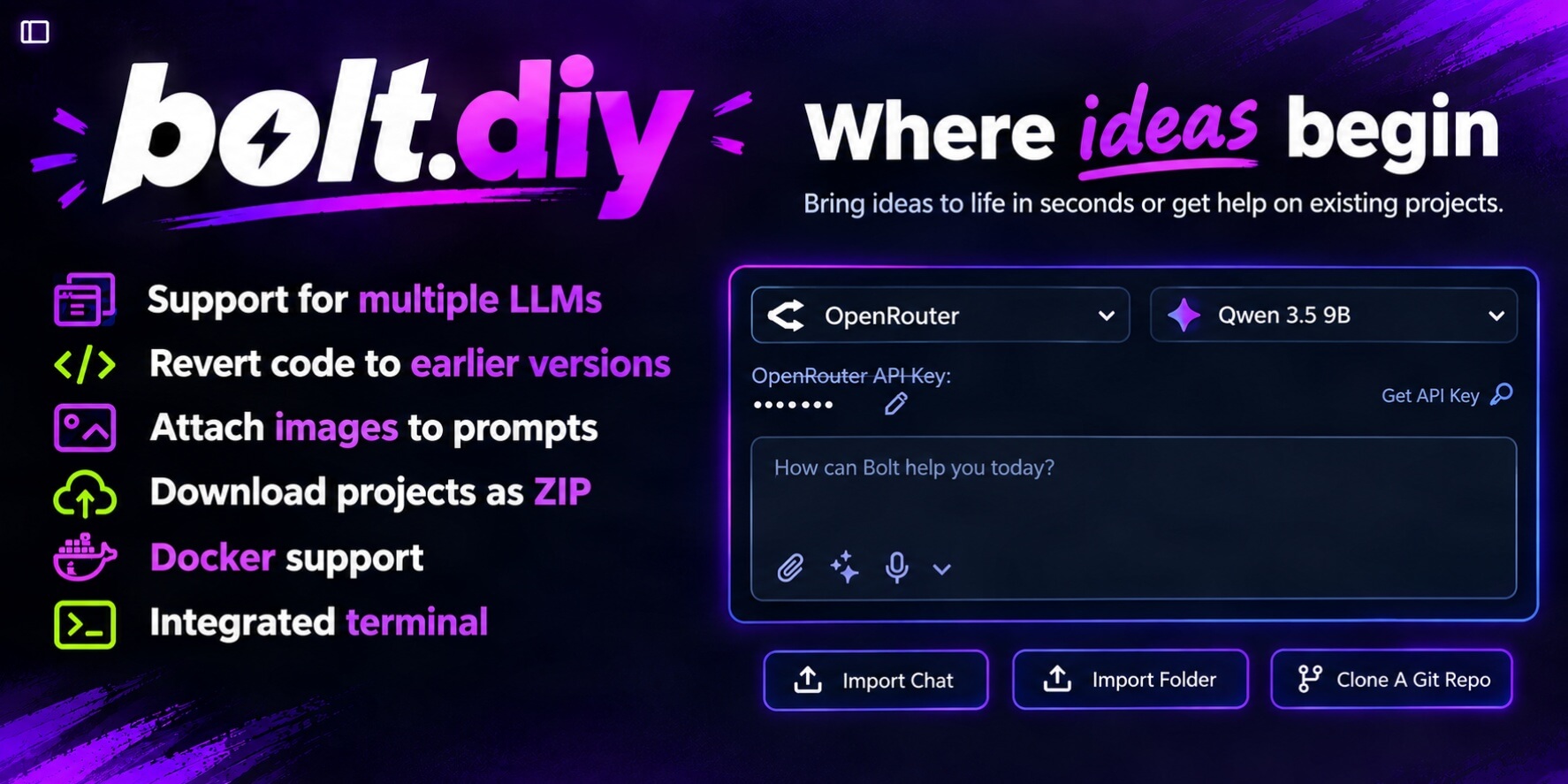 bolt.diy: AI-Powered Full-Stack Web Development in the Browser