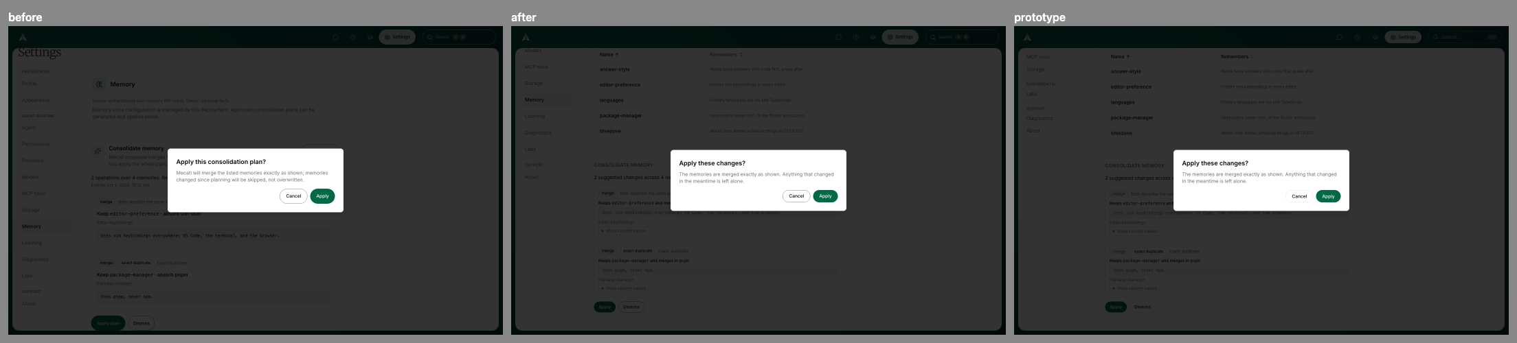 apply confirm