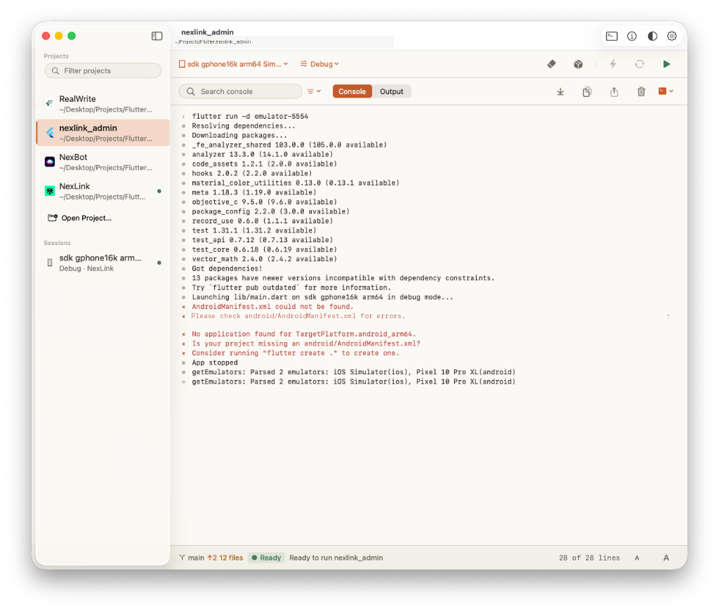 Flunner Live Workspace (Light)