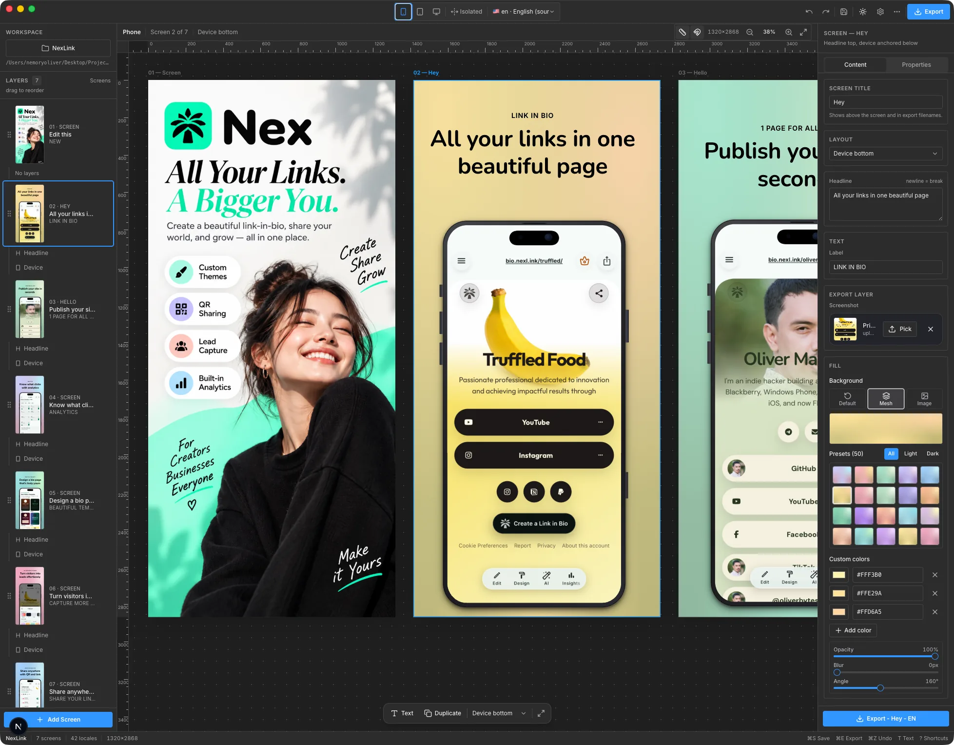 StoreShot editor