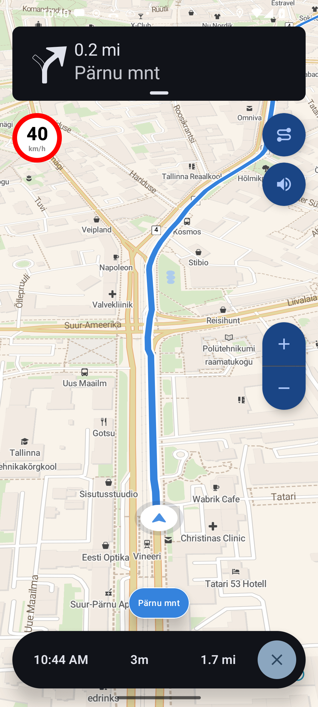 A screenshot of a demo application running on Android
