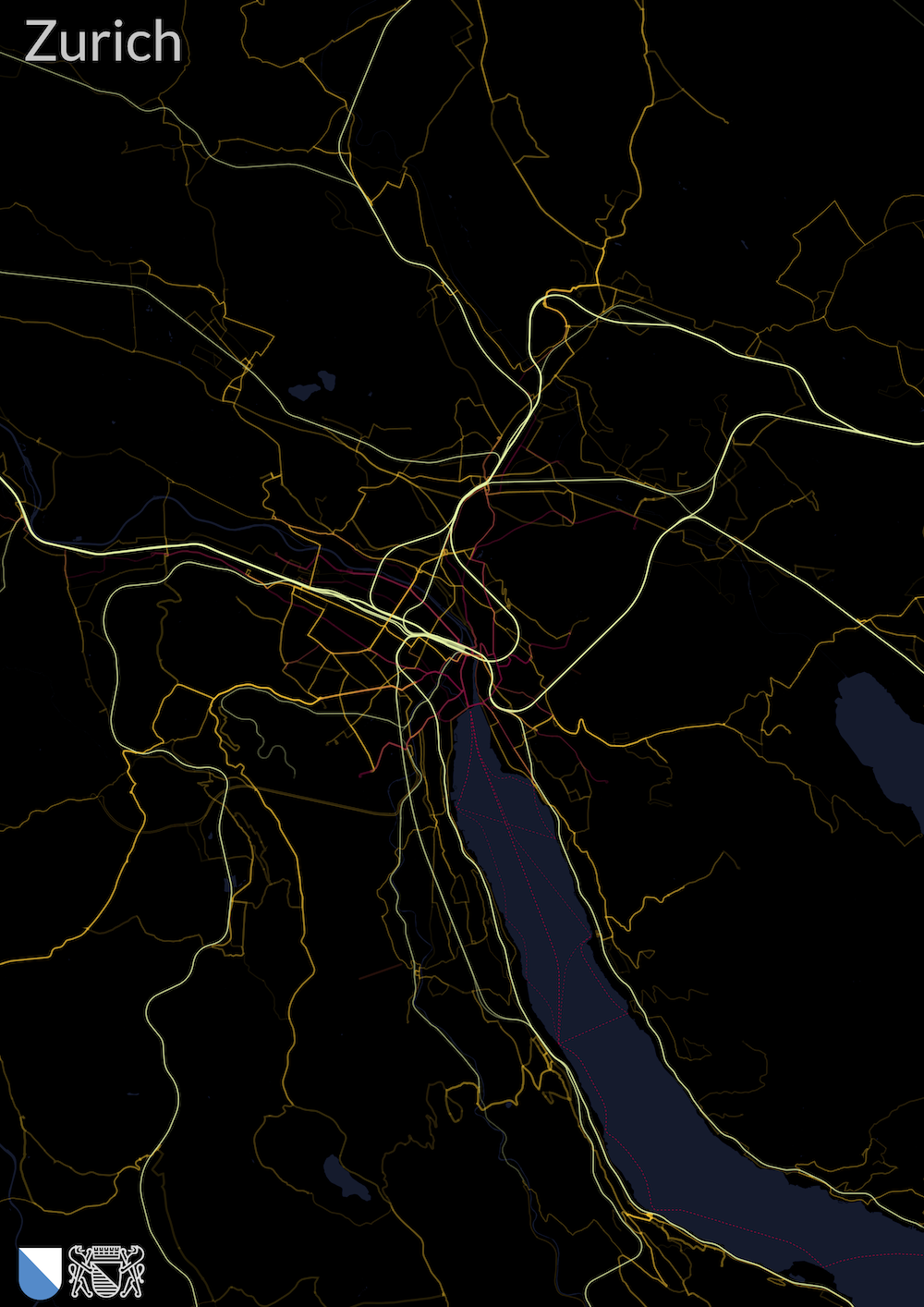 Zürich 30km Inferno Scheme Poster