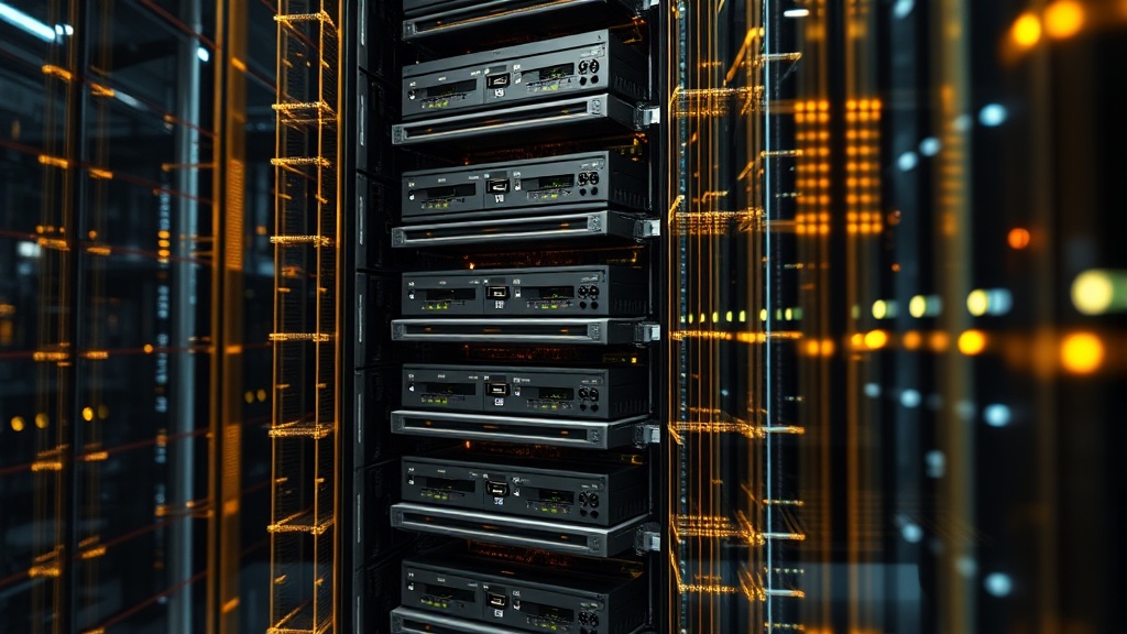 A schematic view of vertical integration in AI data centers showing the flow from custom chips to software stacks.