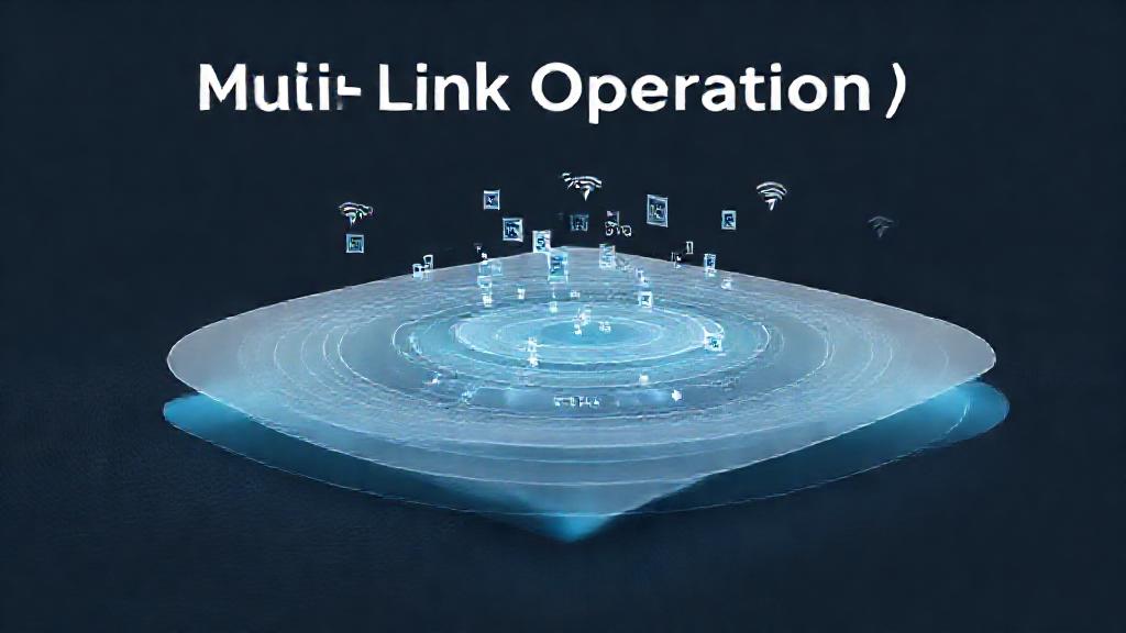 Multi-Link Operation (MLO) teknolojisinin aynı anda birden fazla frekans bandını kullanmasını gösteren grafiksel temsil.