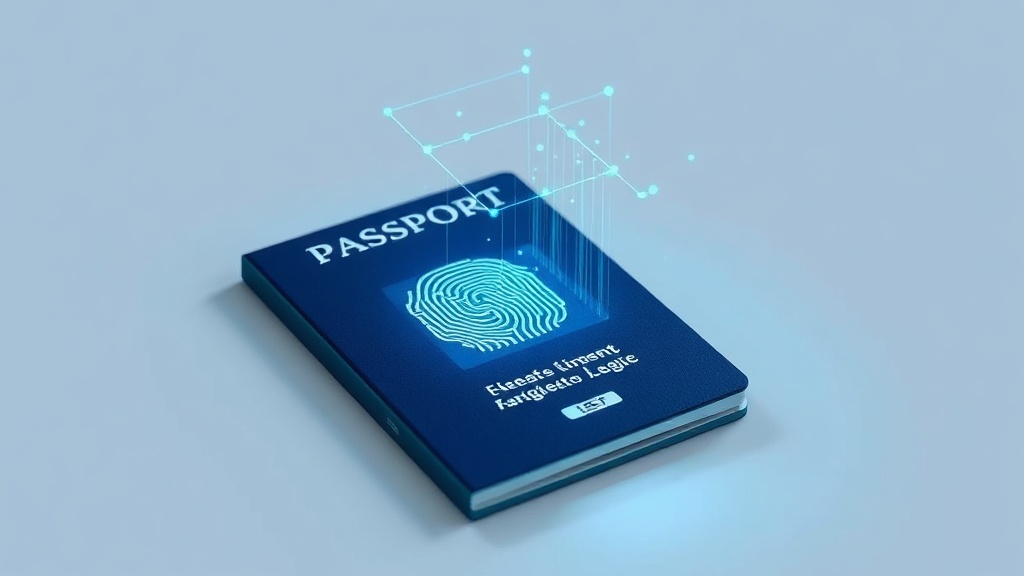 Concept of passport security and global travel.