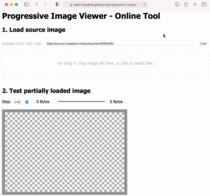 Progressive Image Viewer - Preview