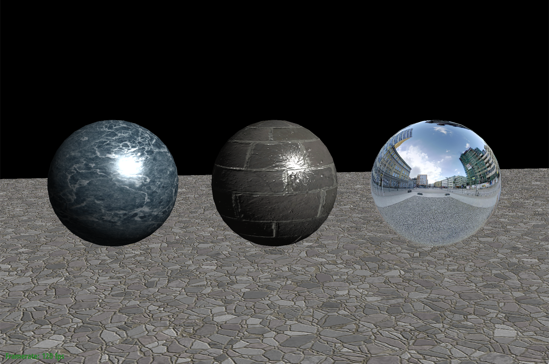 Spheres with normal mapping