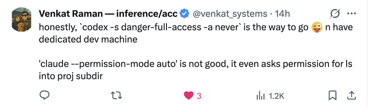 Permission mode auto still blocks commands