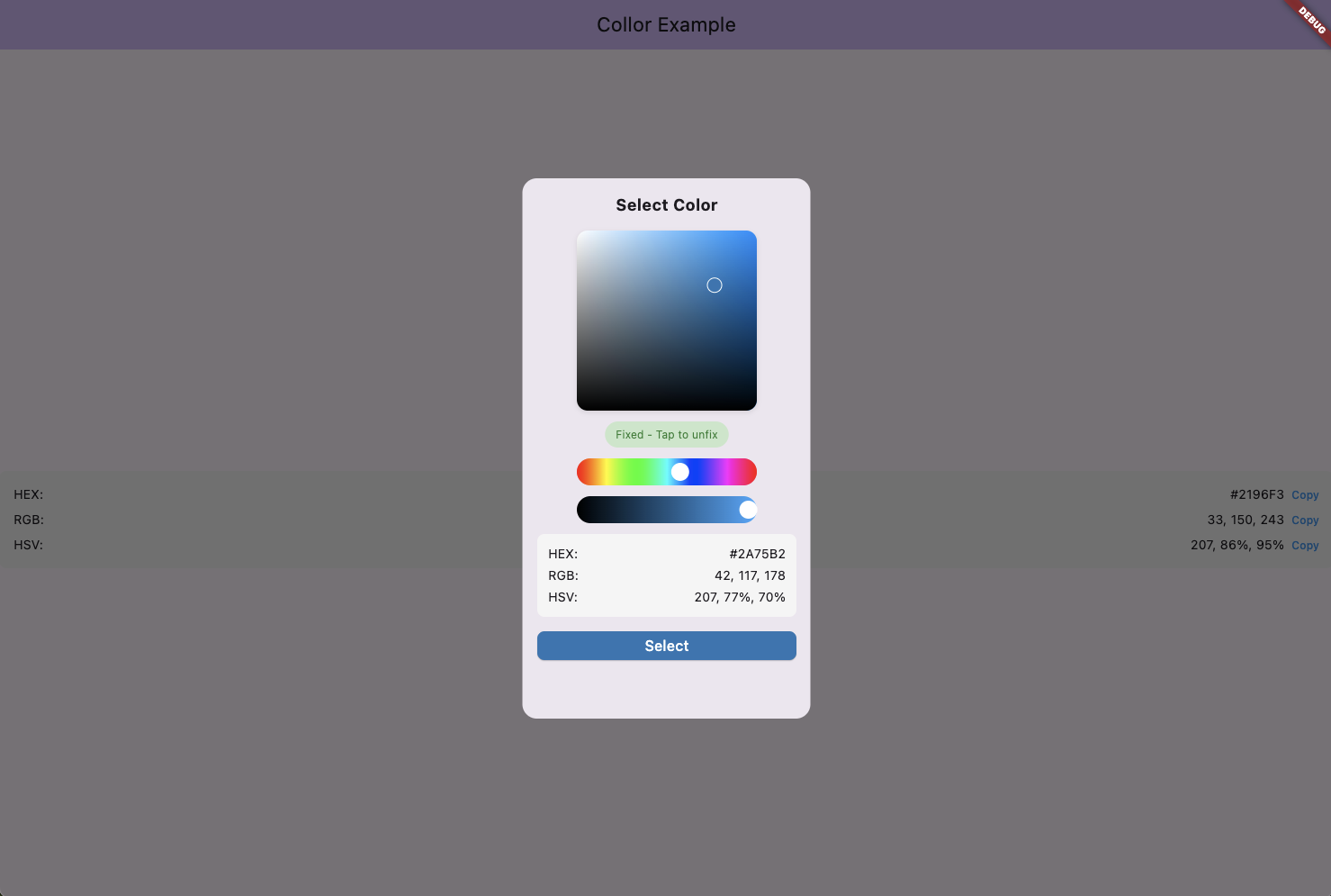 Collor Color Picker Demo