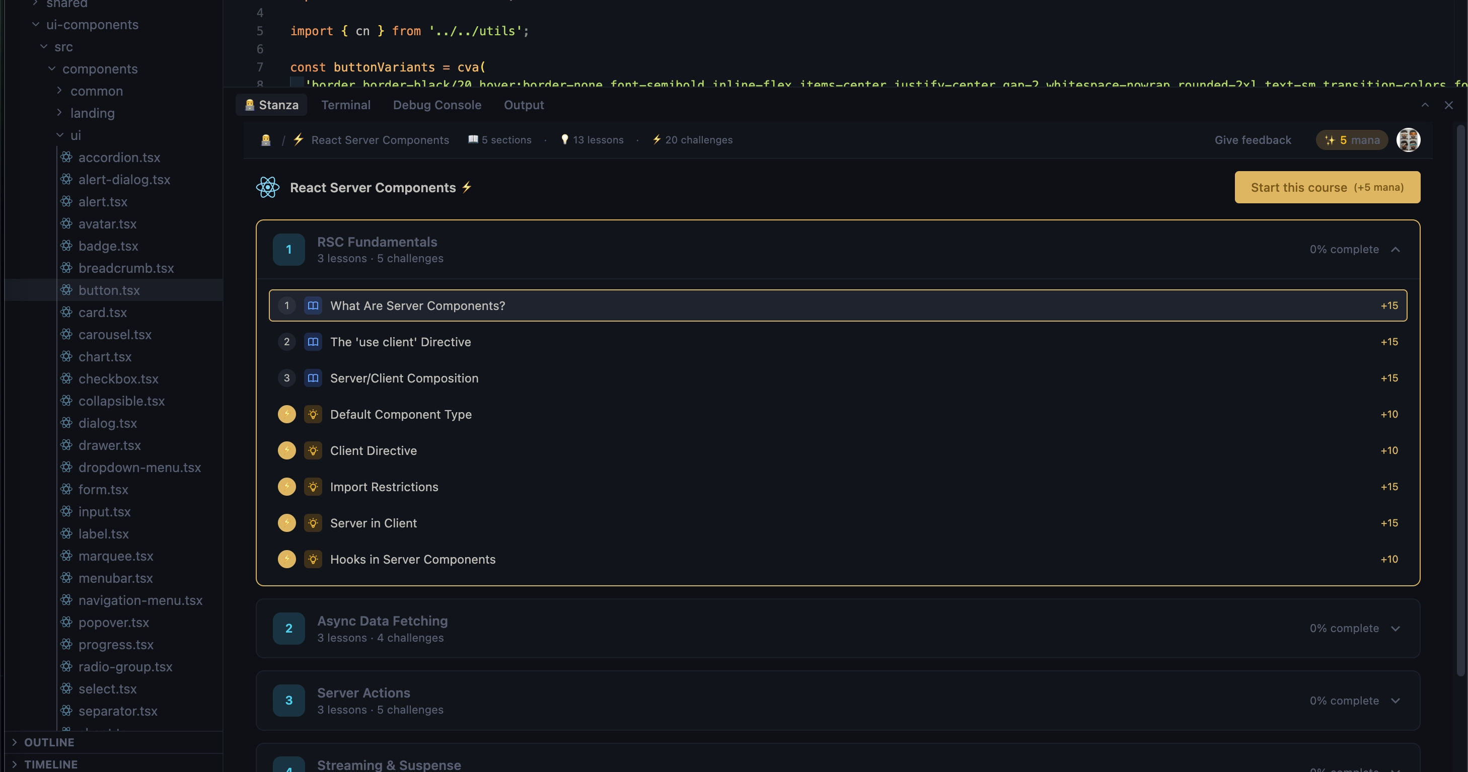 React server components