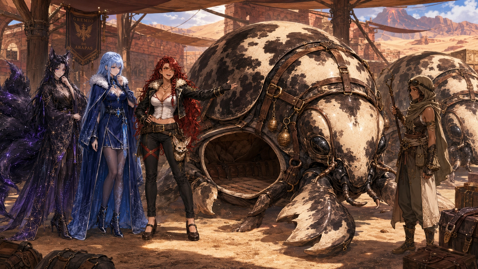 Ilustración del capítulo 5 de «Zarqath, el aguijón del sol»