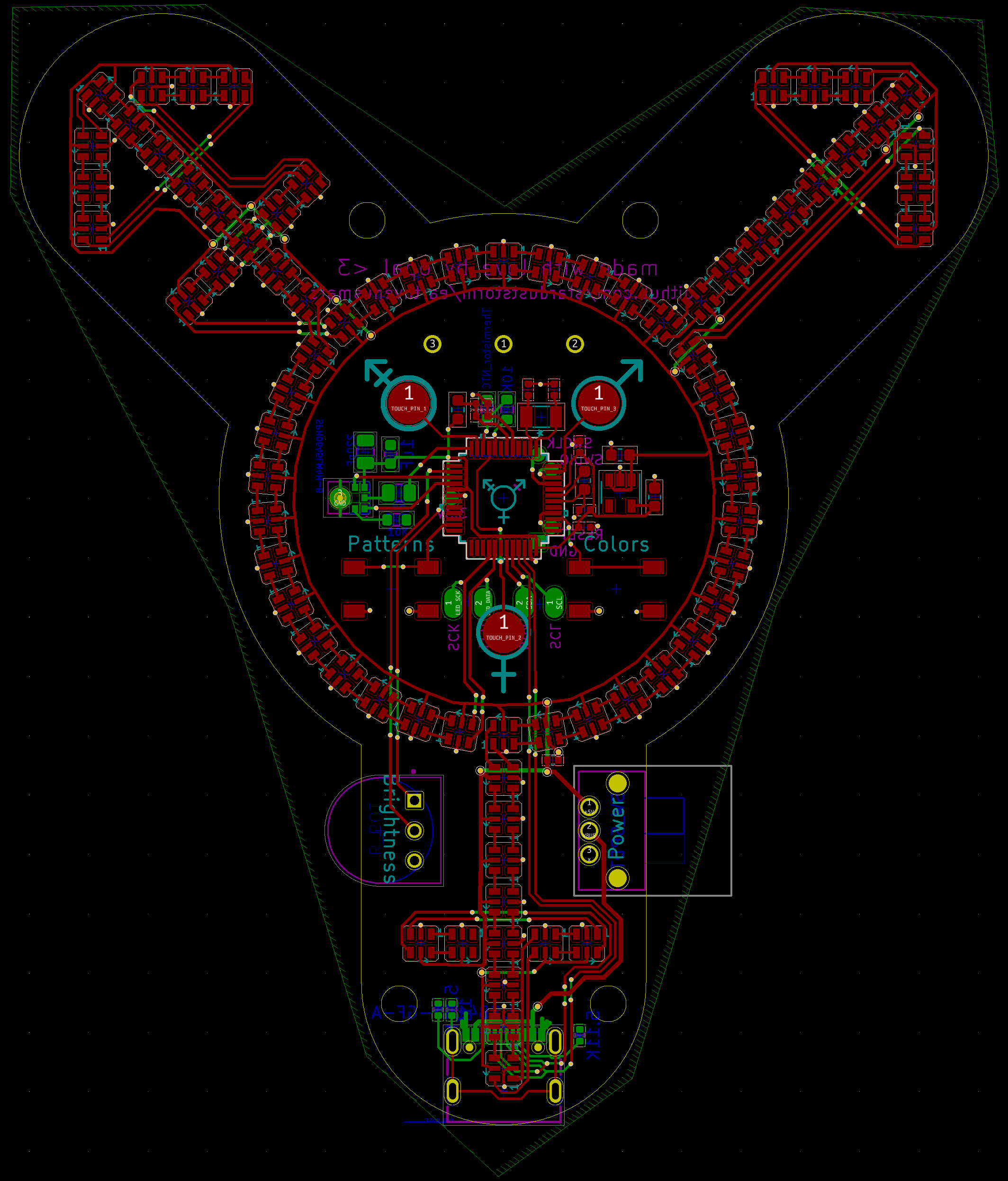 screenshot of kicad design