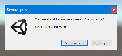 Remove Preset Screenshot