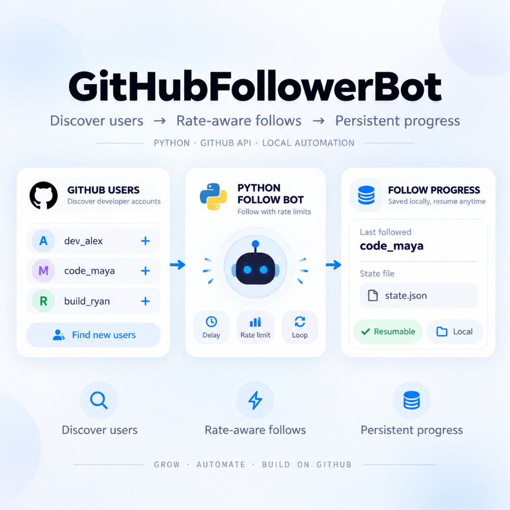 GitHubFollowerBot preview