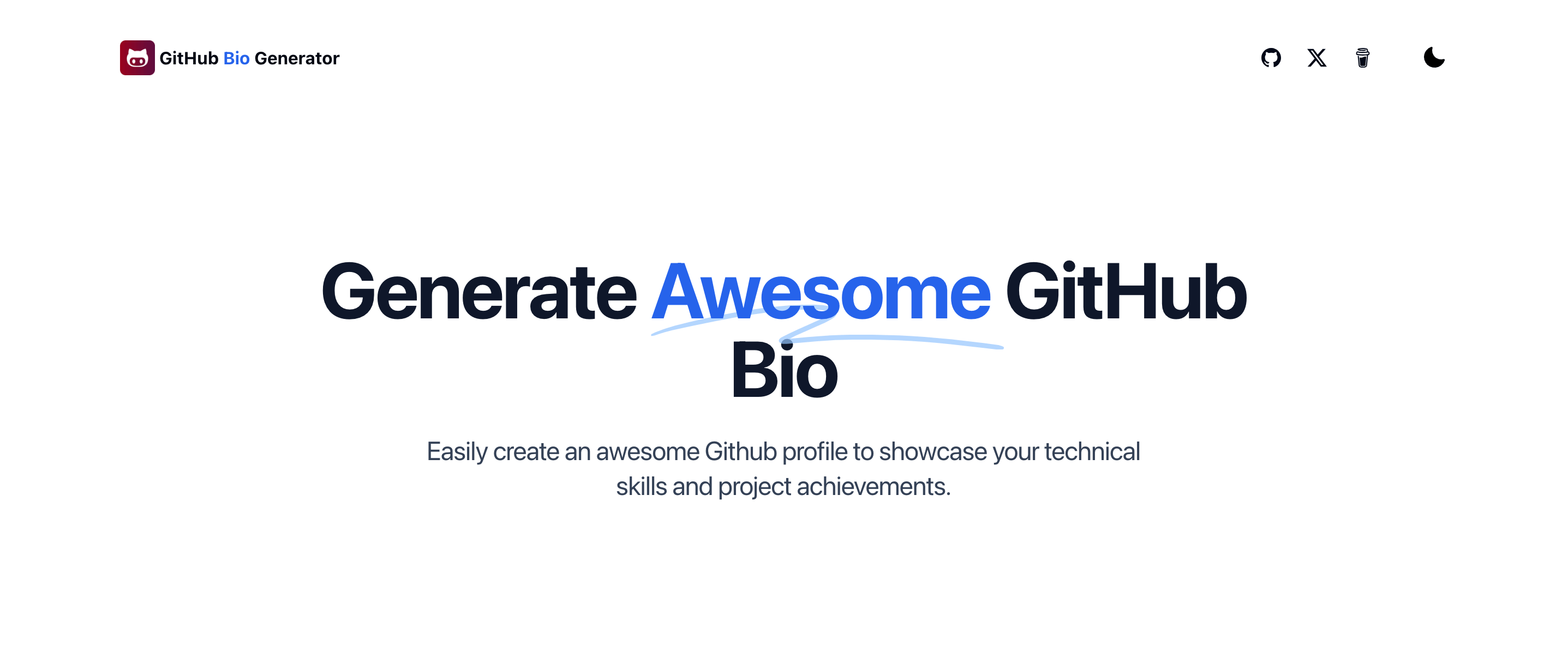 Github Bio Generator