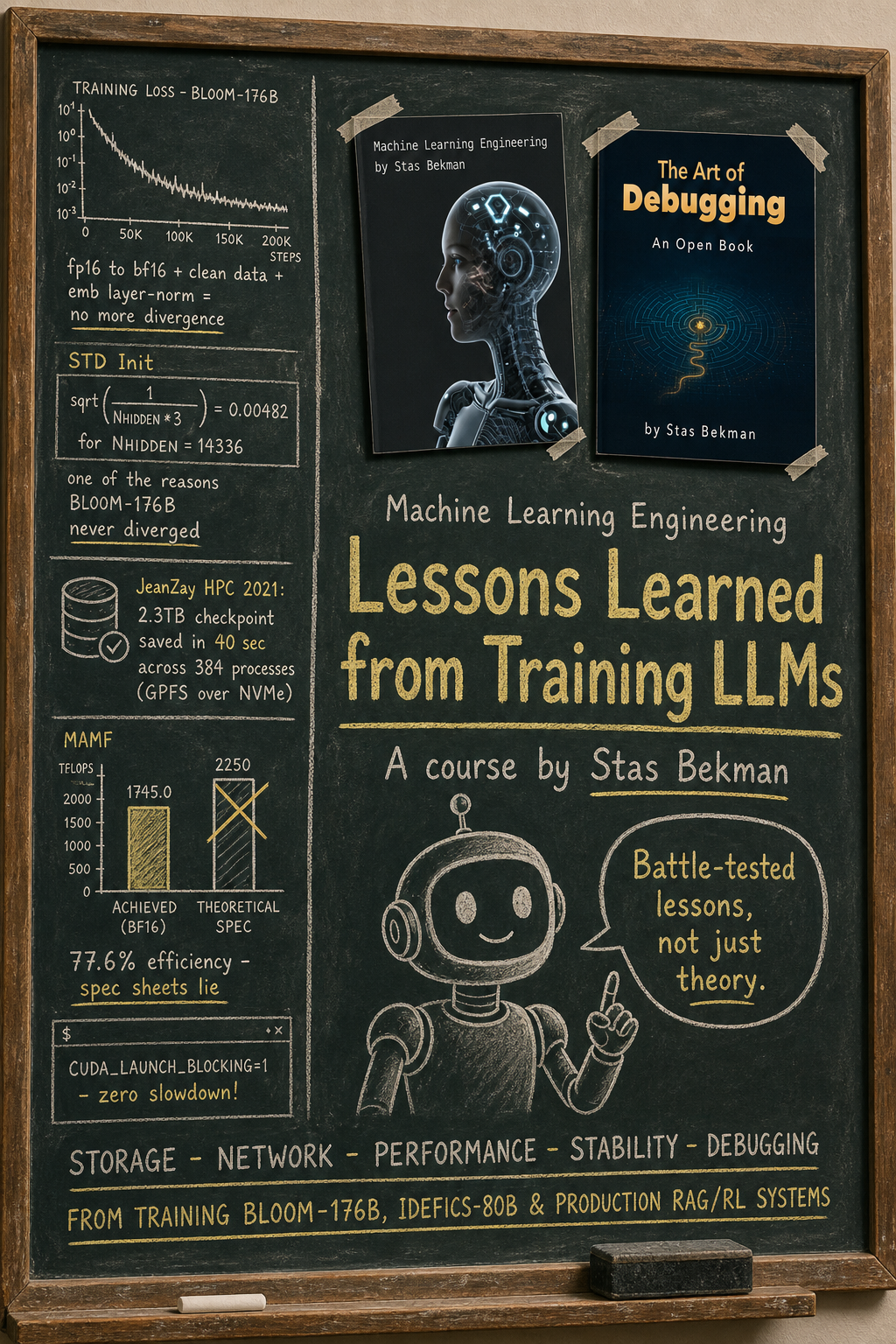 Machine Learning Engineering - Lessons Learned from Training LLMs